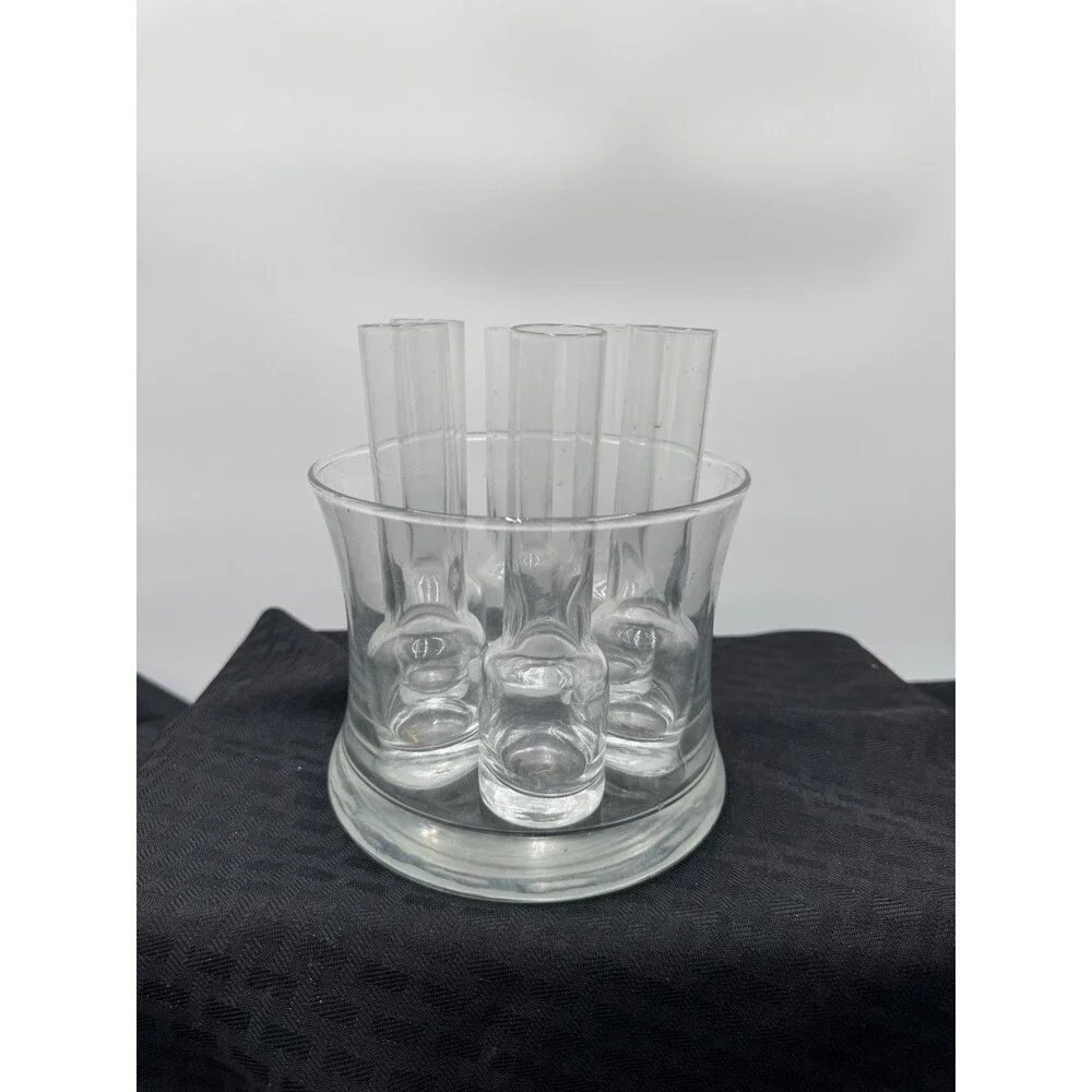 Vodka / Tequila / Liquor Shot Glass / Shooter 7 Piece Set with Ice Bowl / Bucket